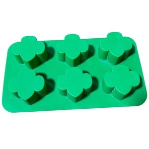 Girl Scout Trefoil Mold Silicone Baking Candy Green GS Logo